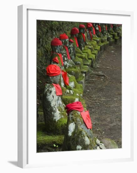 Narabijizo Bakejizo, Jizo Stone Statues, Kanmangafuchi, Nikko, Tochigi Prefecture, Japan, Asia-Christian Kober-Framed Photographic Print