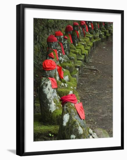 Narabijizo Bakejizo, Jizo Stone Statues, Kanmangafuchi, Nikko, Tochigi Prefecture, Japan, Asia-Christian Kober-Framed Photographic Print