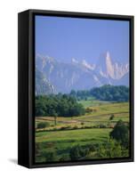 Naranjo De Bulnes (Peak), Picos De Europa Mountains, Asturias, Spain, Europe-David Hughes-Framed Stretched Canvas