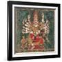 Narasimha Killing Hiranyakashipu, as Prahlada Watches-null-Framed Giclee Print