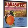 Narasweet Brand - Naranjo, California - Citrus Crate Label-Lantern Press-Mounted Art Print