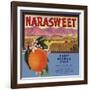 Narasweet Brand - Naranjo, California - Citrus Crate Label-Lantern Press-Framed Art Print