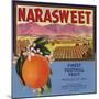 Narasweet Brand - Naranjo, California - Citrus Crate Label-Lantern Press-Mounted Premium Giclee Print