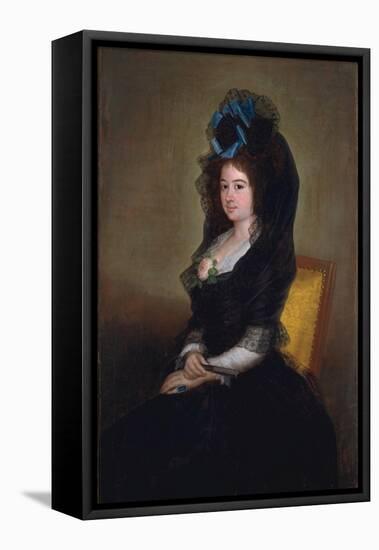 Narcisa Barañana de Goicoechea, 1815-6-Francisco de Goya-Framed Stretched Canvas