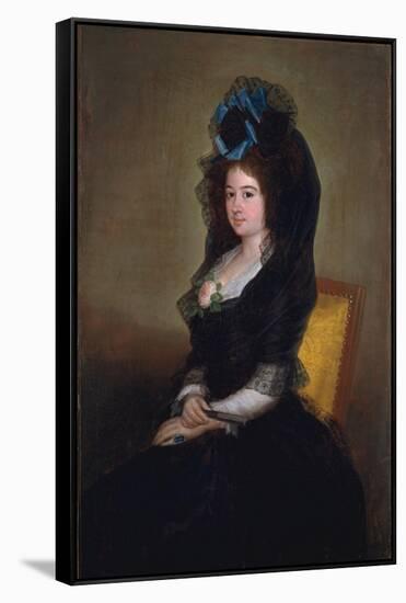 Narcisa Barañana de Goicoechea, 1815-6-Francisco de Goya-Framed Stretched Canvas