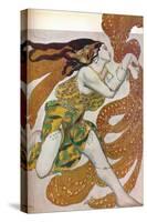 'Narcisse: A Bacchante. Costume design for the dance Narcisse', 1911-Leon Bakst-Stretched Canvas