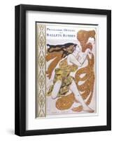 Narcisse Cover for the Offical Programme of Narcisse-Leon Bakst-Framed Photographic Print