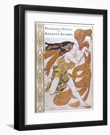 Narcisse Cover for the Offical Programme of Narcisse-Leon Bakst-Framed Photographic Print