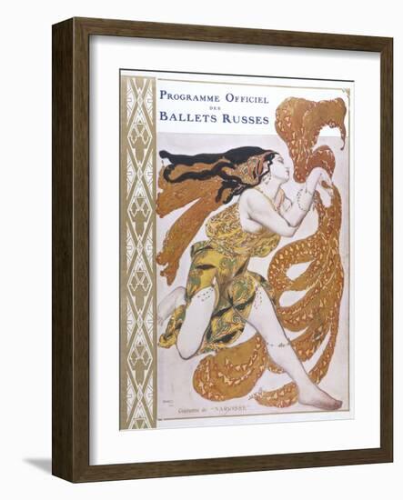 Narcisse Cover for the Offical Programme of Narcisse-Leon Bakst-Framed Photographic Print