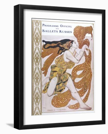 Narcisse Cover for the Offical Programme of Narcisse-Leon Bakst-Framed Photographic Print