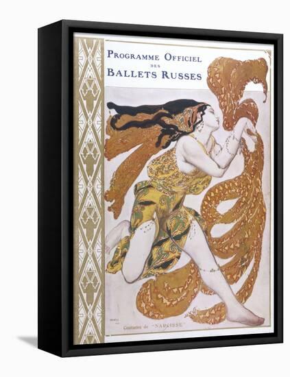 Narcisse Cover for the Offical Programme of Narcisse-Leon Bakst-Framed Stretched Canvas