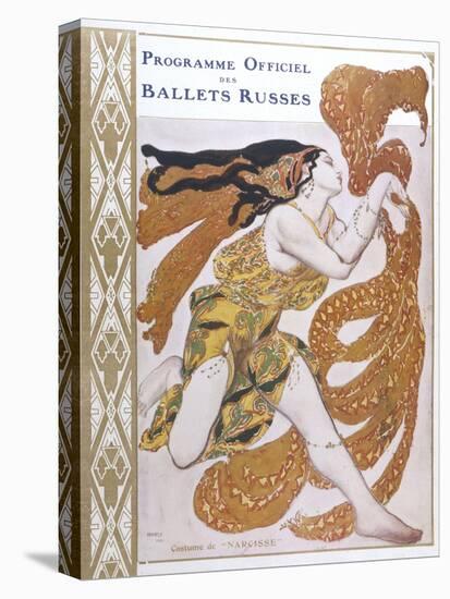 Narcisse Cover for the Offical Programme of Narcisse-Leon Bakst-Stretched Canvas