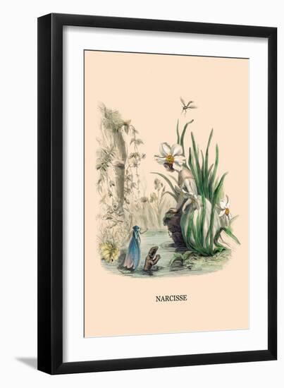 Narcisse-J.J. Grandville-Framed Art Print