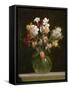 Narcisses Blancs, Jacinthes et Tulipes, 1864-Henri Fantin-Latour-Framed Stretched Canvas