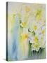 Narcissi and Freesia-Karen Armitage-Stretched Canvas