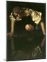 Narcissus, 1598-1599-Caravaggio-Mounted Giclee Print