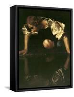 Narcissus, 1598-1599-Caravaggio-Framed Stretched Canvas