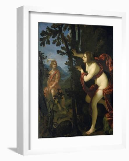 Narcissus and Echo-Giovanni Biliverti-Framed Giclee Print