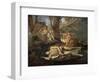 Narcissus and Echo-Nicolas Poussin-Framed Giclee Print