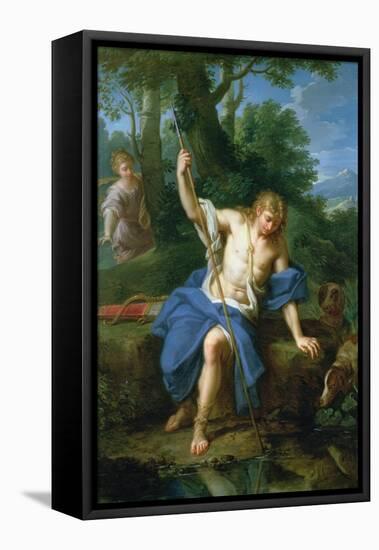 Narcissus and Echo-Placido Costanzi-Framed Stretched Canvas