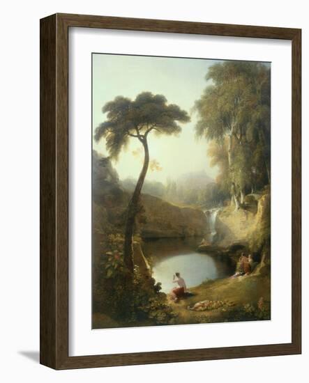 Narcissus and Echo-George Arnald-Framed Giclee Print