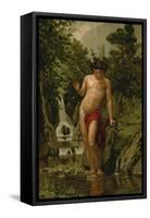 Narcissus in Love with His Own Reflection-Dionisio Baixeras-Verdaguer-Framed Stretched Canvas