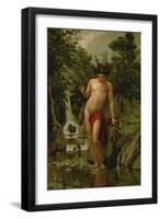 Narcissus in Love with His Own Reflection-Dionisio Baixeras-Verdaguer-Framed Giclee Print