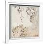 Narcissus, Plum Tree and Landscape-Lu Zhi-Framed Giclee Print