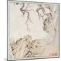 Narcissus, Plum Tree and Landscape-Lu Zhi-Mounted Giclee Print