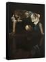 Narcissus-Caravaggio-Framed Stretched Canvas