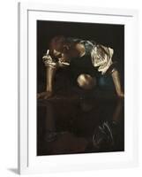 Narcissus-Caravaggio-Framed Giclee Print