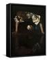 Narcissus-Caravaggio-Framed Stretched Canvas