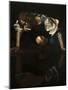 Narcissus-Caravaggio-Mounted Art Print