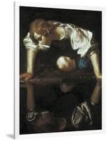 Narcissus-Caravaggio-Framed Art Print