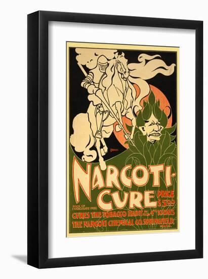 Narcoti-Cure Quit Smoke Help-null-Framed Art Print
