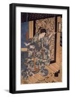 Nareginu, Mikawa No Zenji's Daughter, by Utagawa Kuniyoshi-Kuniyoshi Utagawa-Framed Giclee Print