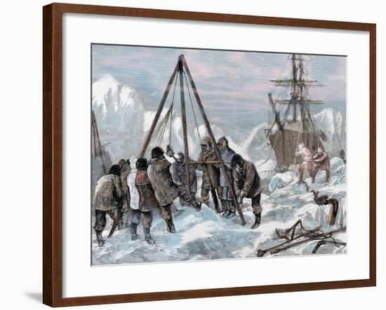 Nares, Sir George Strong (1831-1915). British Naval Officer and Arctic Explorer. the Crew of Discov-Tarker-Framed Giclee Print