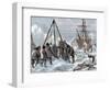 Nares, Sir George Strong (1831-1915). British Naval Officer and Arctic Explorer. the Crew of Discov-Tarker-Framed Giclee Print