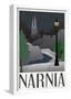 Narnia Retro Travel Poster-null-Framed Poster