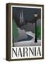 Narnia Retro Travel Poster-null-Framed Poster