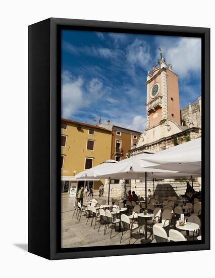 Narodni Trg (Narodni Square), Zadar, Zadar County, Dalmatia Region, Croatia, Europe-Emanuele Ciccomartino-Framed Stretched Canvas
