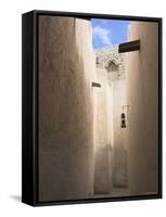 Narow Lane in the Old District of the Bastakiya, Dubai, United Arab Emirates-Jane Sweeney-Framed Stretched Canvas
