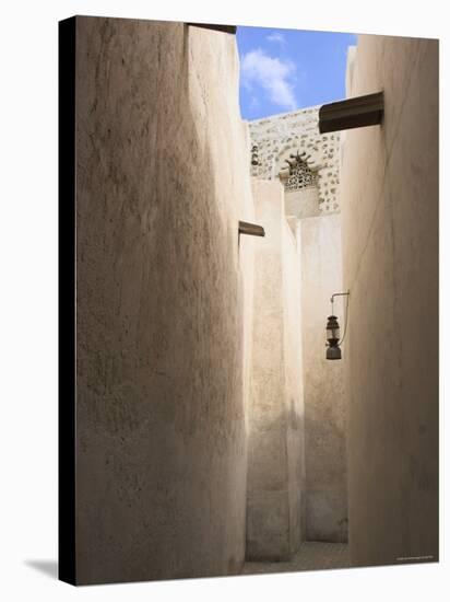 Narow Lane in the Old District of the Bastakiya, Dubai, United Arab Emirates-Jane Sweeney-Stretched Canvas