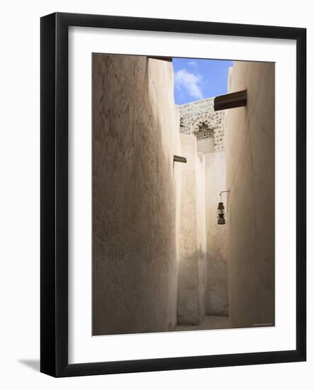 Narow Lane in the Old District of the Bastakiya, Dubai, United Arab Emirates-Jane Sweeney-Framed Photographic Print