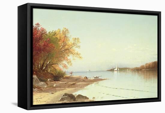 Narragansett Bay, Autumn, Rhode Island-Alfred Thompson Bricher-Framed Stretched Canvas