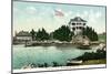 Narragansett, Rhode Island, Bay View of the Squantum Club-Lantern Press-Mounted Art Print