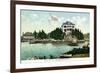 Narragansett, Rhode Island, Bay View of the Squantum Club-Lantern Press-Framed Premium Giclee Print