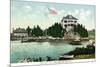 Narragansett, Rhode Island, Bay View of the Squantum Club-Lantern Press-Mounted Premium Giclee Print