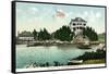 Narragansett, Rhode Island, Bay View of the Squantum Club-Lantern Press-Framed Stretched Canvas