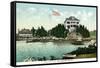 Narragansett, Rhode Island, Bay View of the Squantum Club-Lantern Press-Framed Stretched Canvas